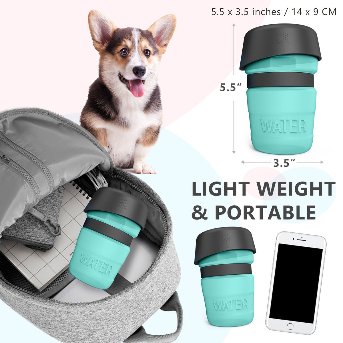 Pet Outdoor Foldable Bottle Dog Travel Water Bottle - [[Product type]] | Buffy's