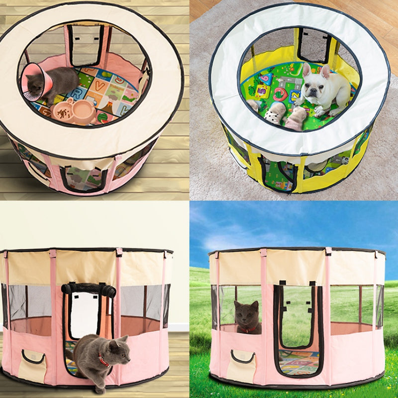 Portable Pet House Oxford Cloth Crate Room Playing - [[Product type]] | Buffy's