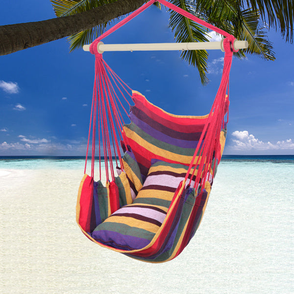 CozyCloud™ – Rainbow Hanging Chair with 2 Cushions - [[Product type]] | Buffy's
