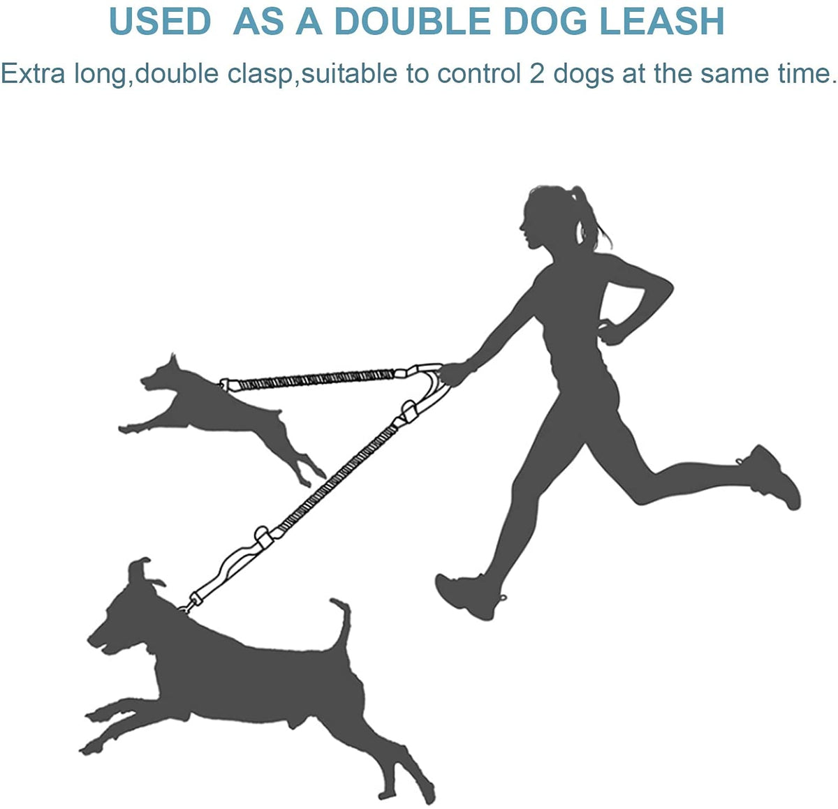 Outdoor Reflective Leash Traction Rope Pet Dog Running Belt Elastic Hand Pull Dog Leash