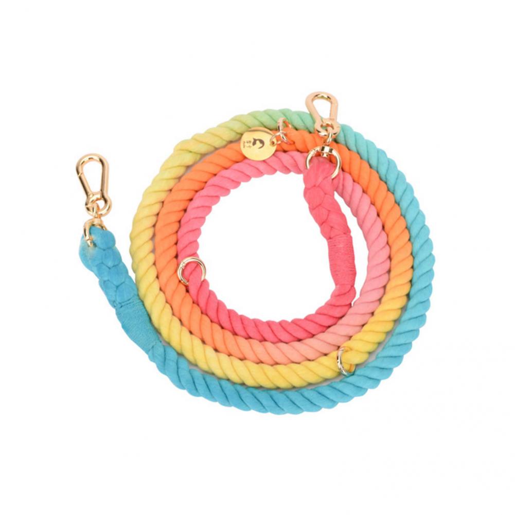 Anti-Scape Firm Gradient Color Dog Traction Leash Rope