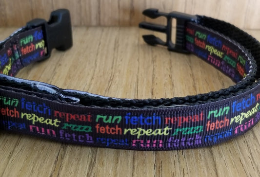 Collar/ Small/ Run Fetch Repeat - [[Product type]] | Buffy's