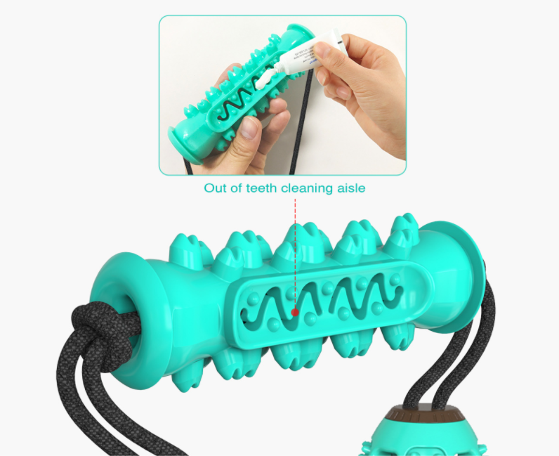 Dog Chew Toys Pet Toothbrush Rubber Bones Teeth Cleaning - [[Product type]] | Buffy's