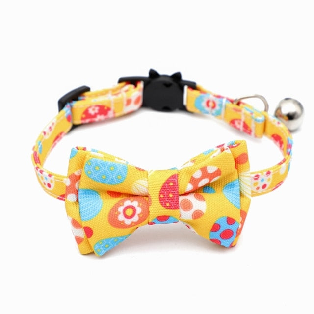 Cat Collars With Cute Bow Tie Bell