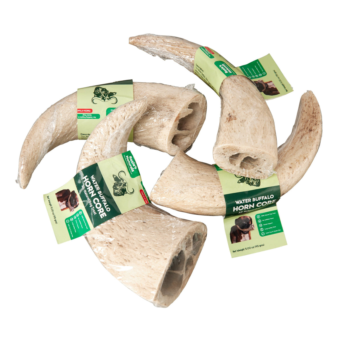Water Buffalo Horn Core Dog Chews-2 Count-10 oz - [[Product type]] | Buffy's