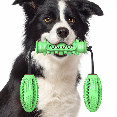 Dog Chew Toys Pet Toothbrush Rubber Bones Teeth Cleaning - [[Product type]] | Buffy's