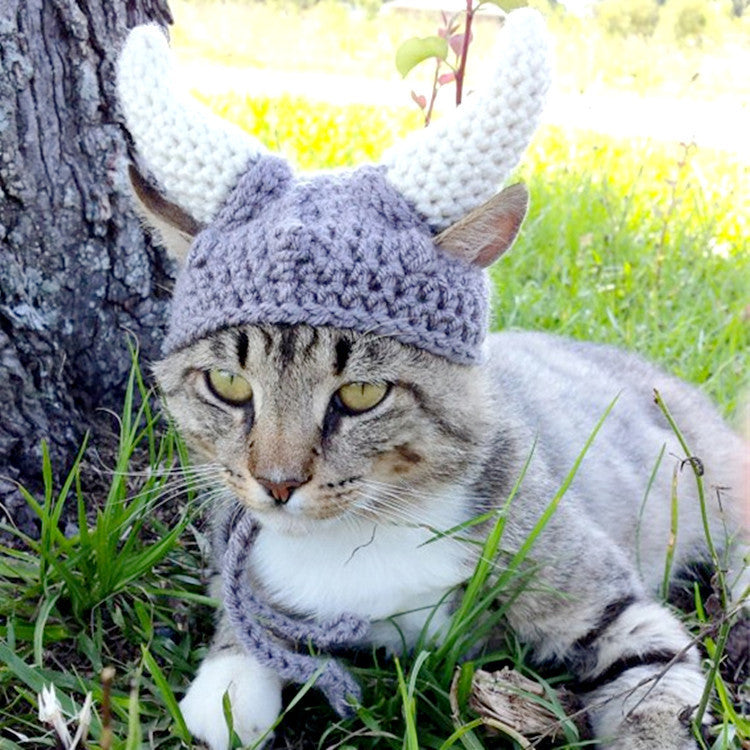 Funny Pet Dog Cat Cap Costume Winter Warm Hat