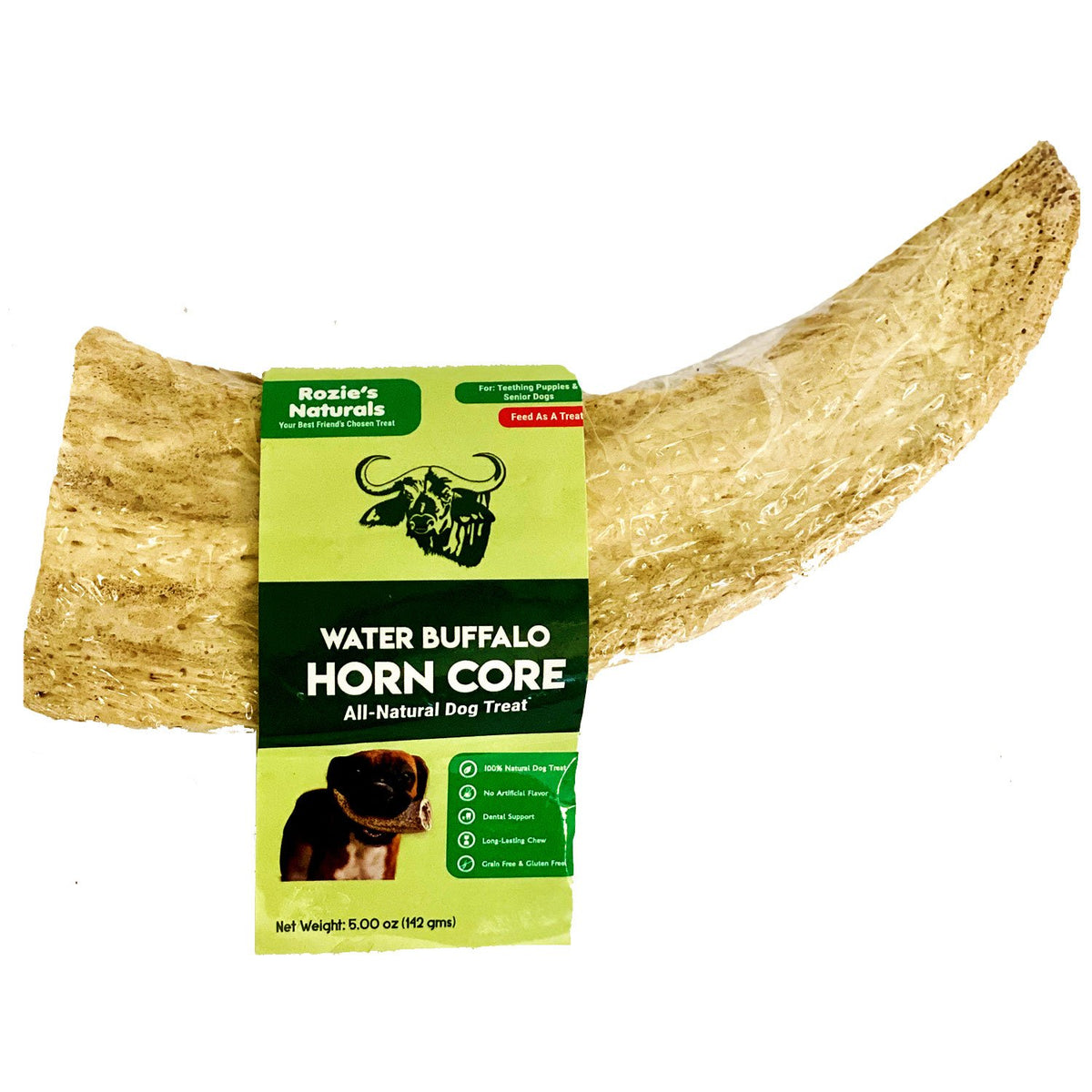 Water Buffalo Horn Core Dog Chews-2 Count-10 oz - [[Product type]] | Buffy's