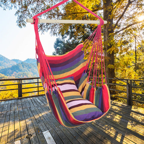 CozyCloud™ – Rainbow Hanging Chair with 2 Cushions - [[Product type]] | Buffy's