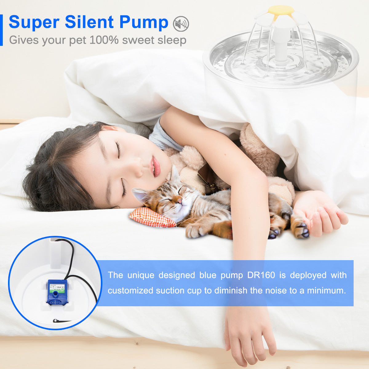 Automatic Pet Cat Water Fountain Drinker Feeder - [[Product type]] | Buffy's