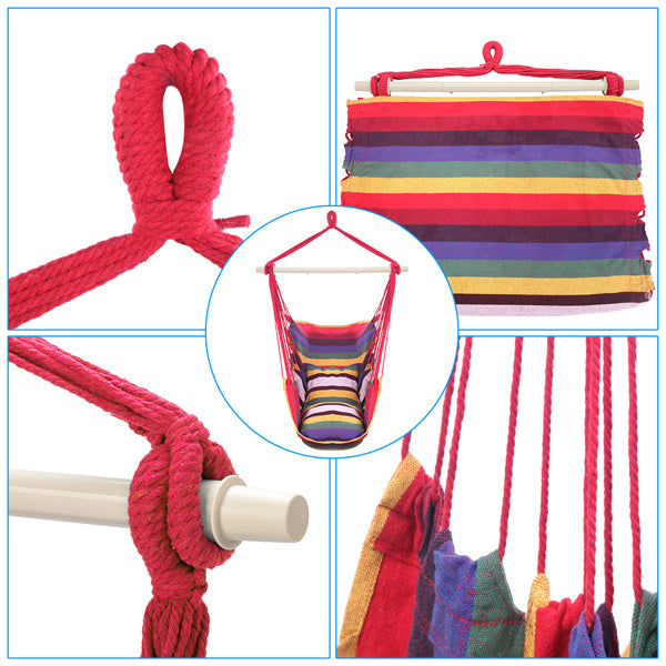 CozyCloud™ – Rainbow Hanging Chair with 2 Cushions - [[Product type]] | Buffy's