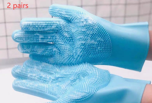 Silicone Dog Grooming Hair Comb Puppy Brush Glove Bath Cleaning - [[Product type]] | Buffy's