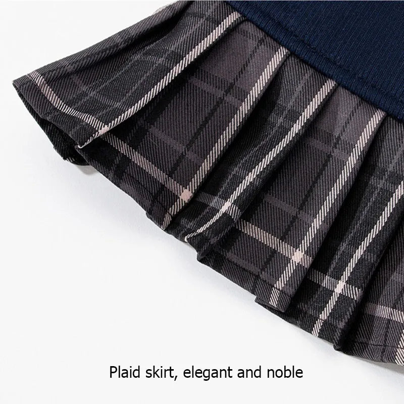 Autumn Cat College Dress Pet Clothes