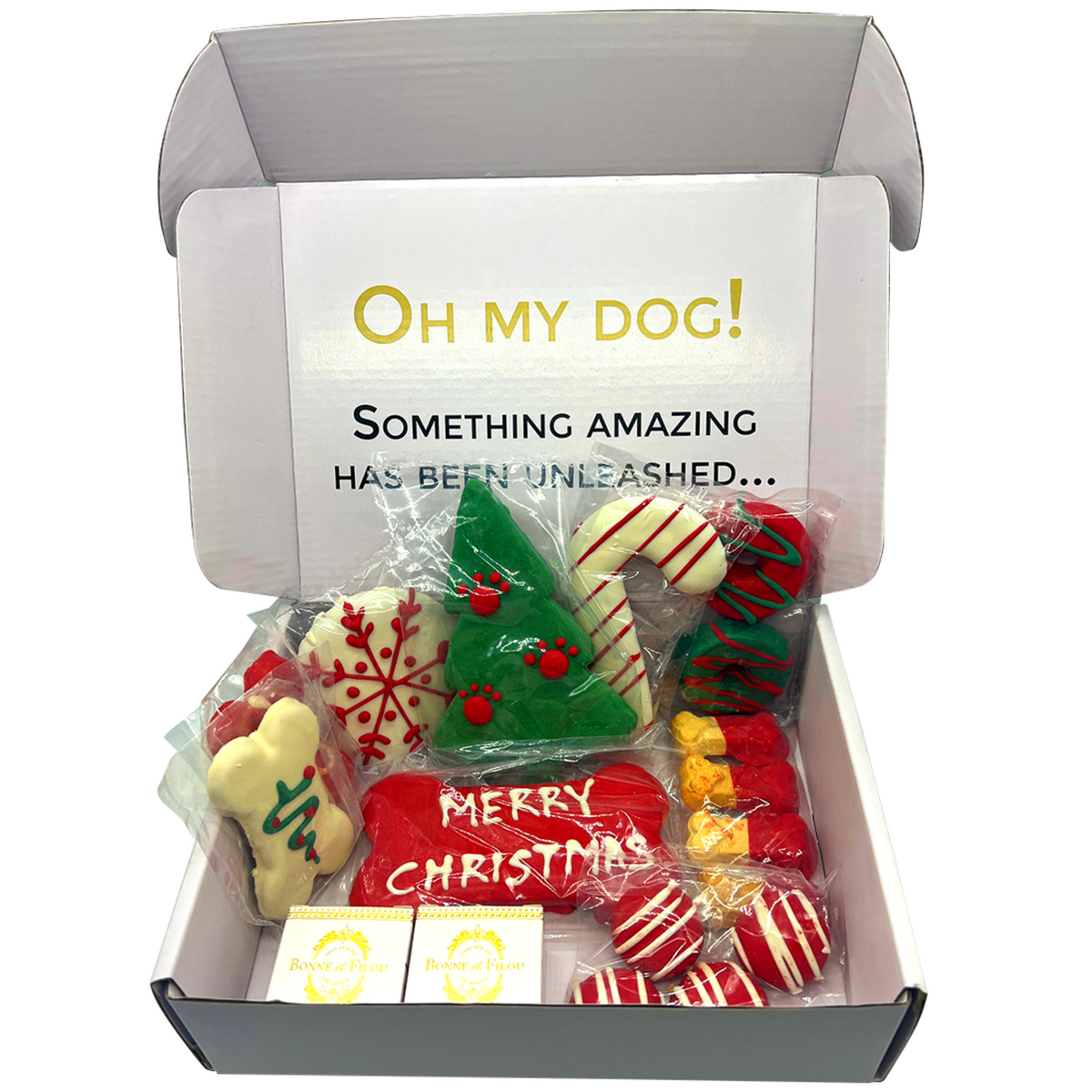 Christmas Themed Dog Treats Gift Box - [[Product type]] | Buffy's