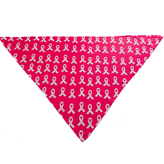 Breast Cancer Awareness Pink Tie On Dog Bandana - [[Product type]] | Buffy's