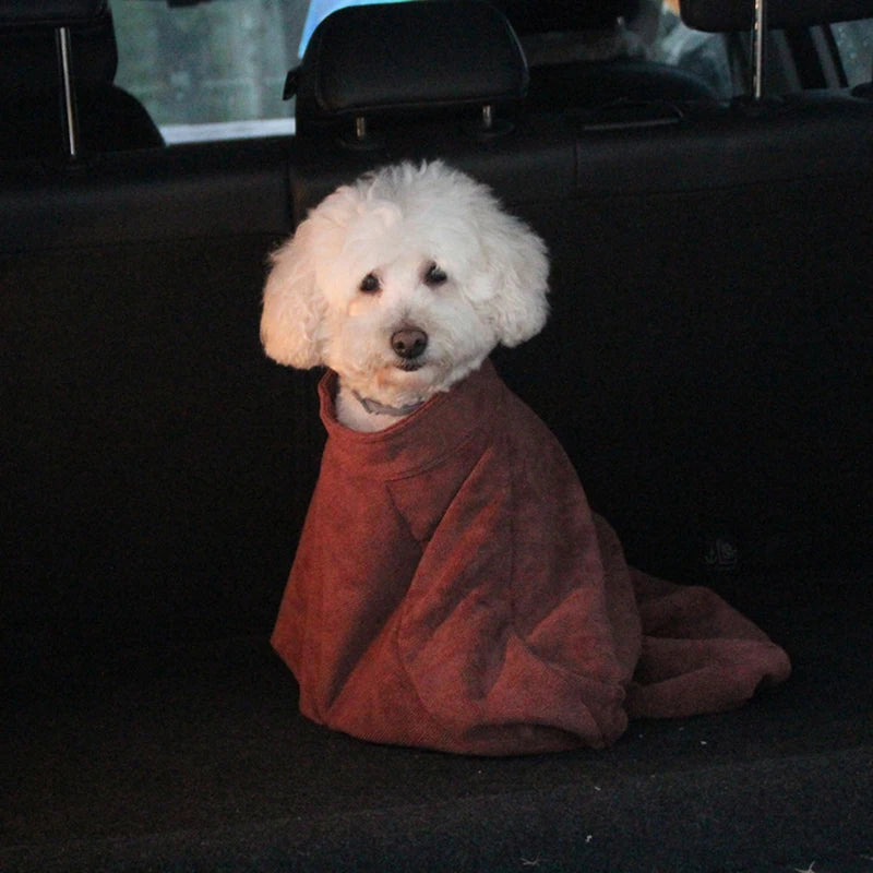 Pet Dog Absorbent Bath Towel Pet Dog Jacket Clothes