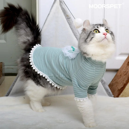Cat Clothes Summer Shirt Thin Kitten Cute Pet Dress