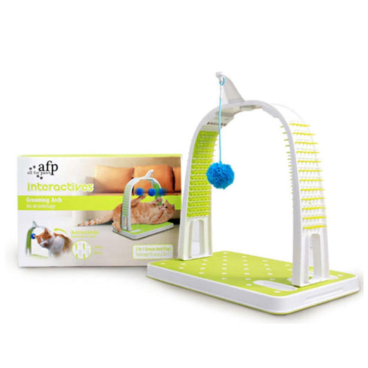 Cat Grooming Arch - Intercative Self Groom Brush + Scratcher Play - [[Product type]] | Buffy's