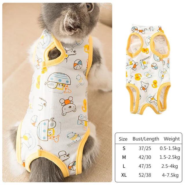 Cat Sterilization Suit Spring Summer Anti-Licking Surgery After Recovery