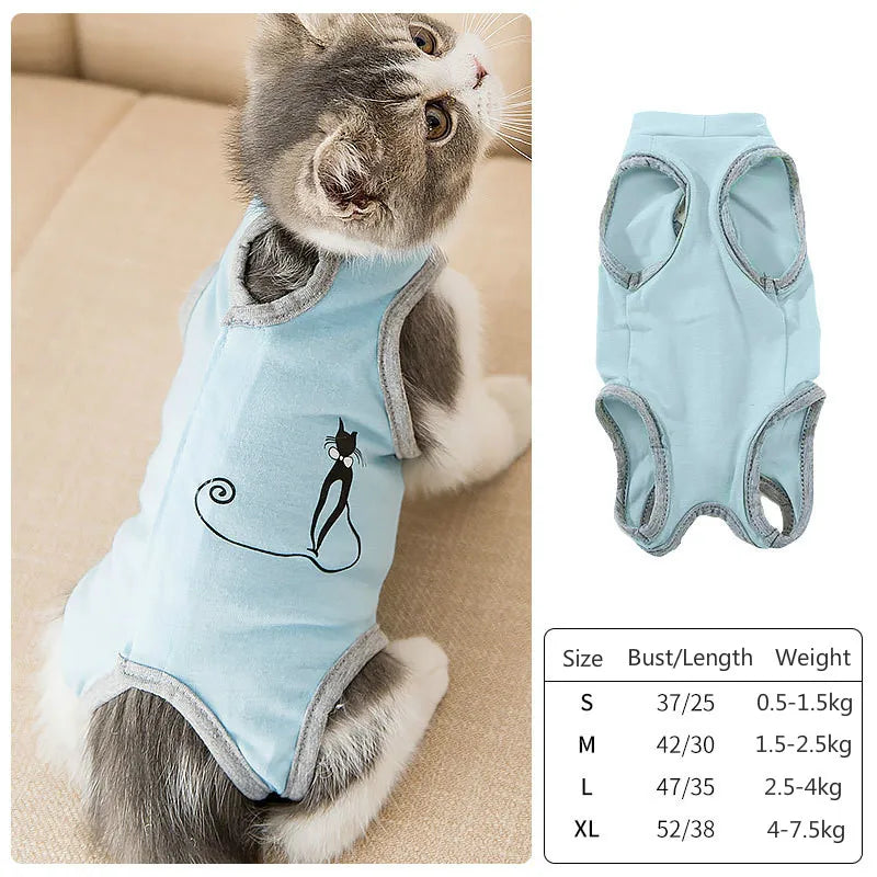Cat Sterilization Suit Spring Summer Anti-Licking Surgery After Recovery
