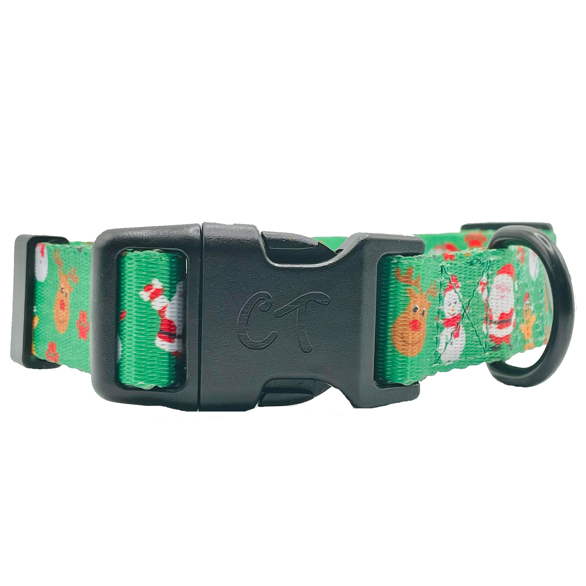 Christmas Festive Green Holiday Dog Collar - [[Product type]] | Buffy's