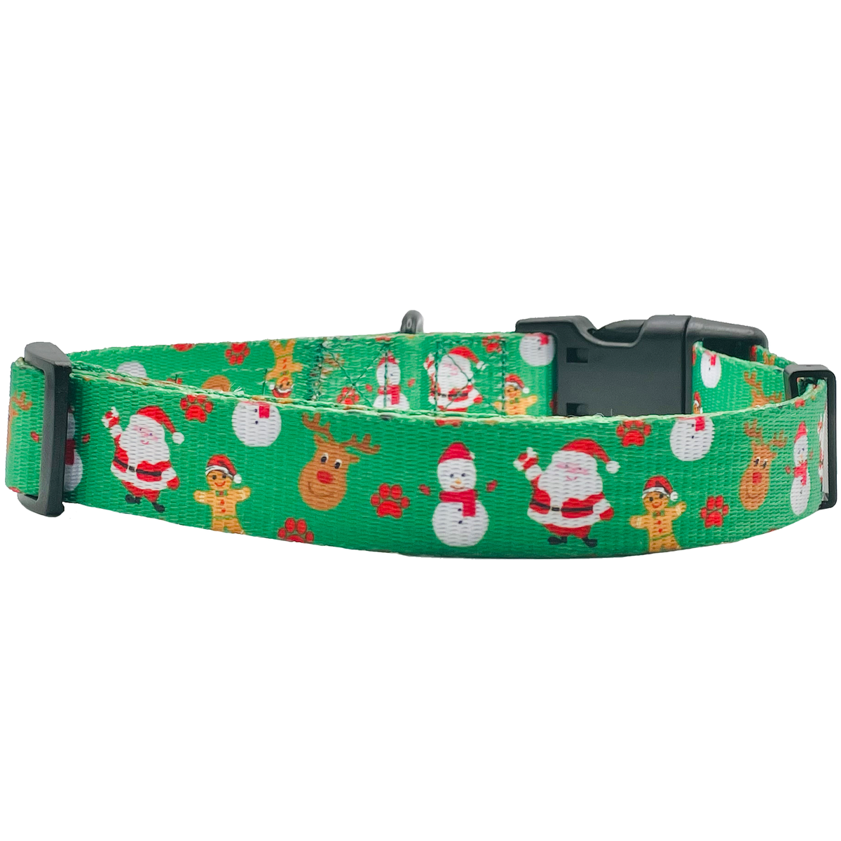 Christmas Festive Green Holiday Dog Collar - [[Product type]] | Buffy's
