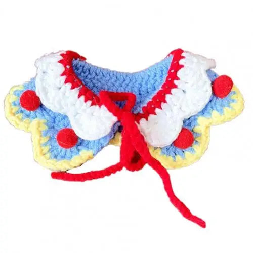 Pet Collar Towel Exquisite Neckerchief Soft Christmas Cats Petal Bibs