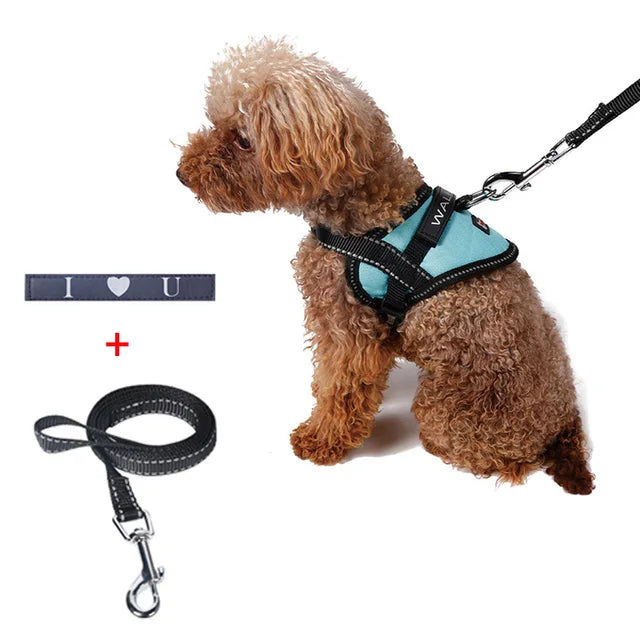 Reflective Safety Belt Dog Chest Strap Harness Lead Rope