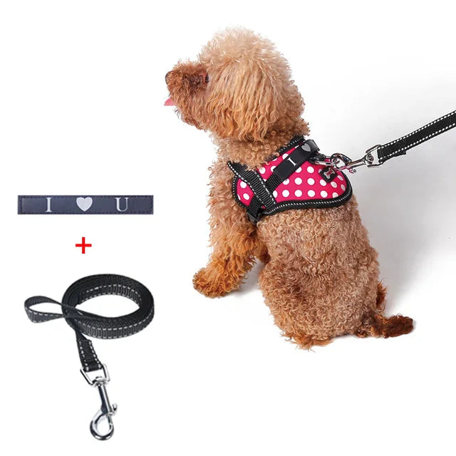 Reflective Safety Belt Dog Chest Strap Harness Lead Rope