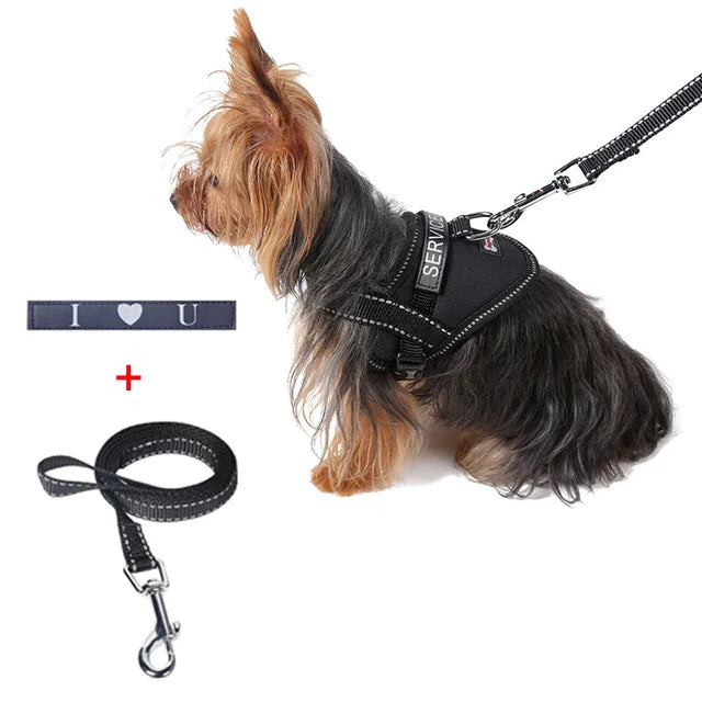 Reflective Safety Belt Dog Chest Strap Harness Lead Rope
