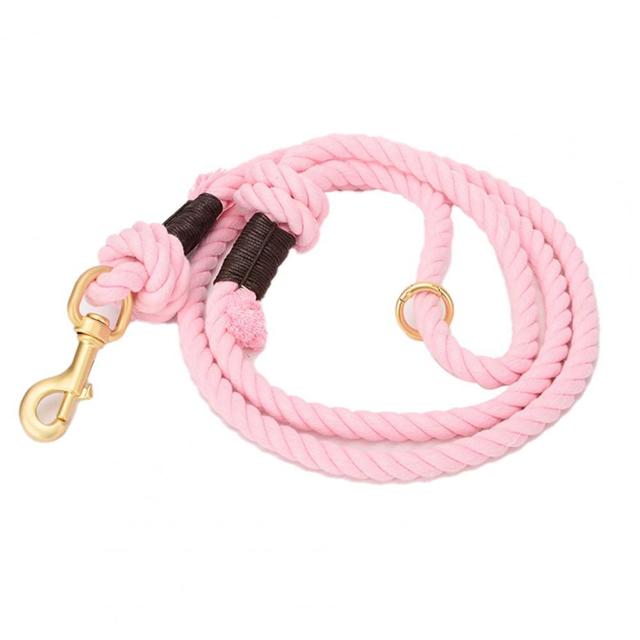 Dog Leash Solid Color Braided Pet Dog Traction Rope