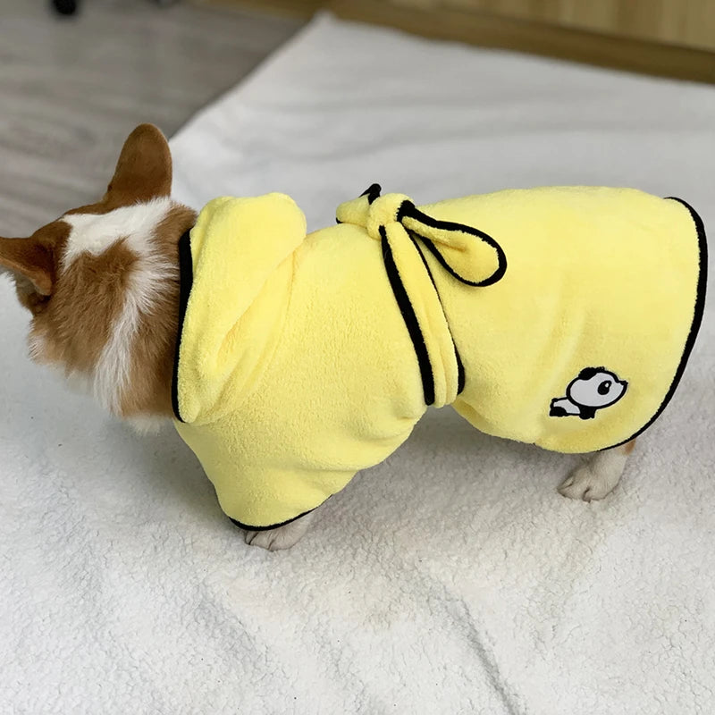 Dog Cat Bathrobes Soft Quick Water Absorption Bath Towel Blanket