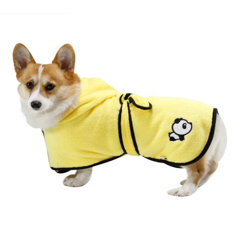 Dog Cat Bathrobes Soft Quick Water Absorption Bath Towel Blanket