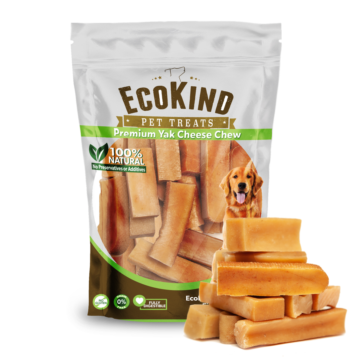 Gold Yak Chews for Small Dogs (4 - 75 sticks) - [[Product type]] | Buffy's