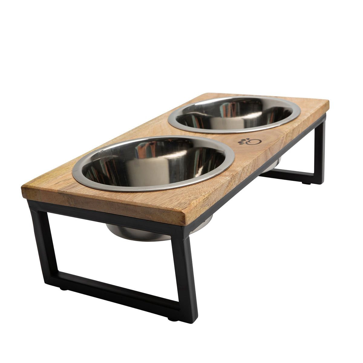 Wood & Metal Elevated Feeder - [[Product type]] | Buffy's
