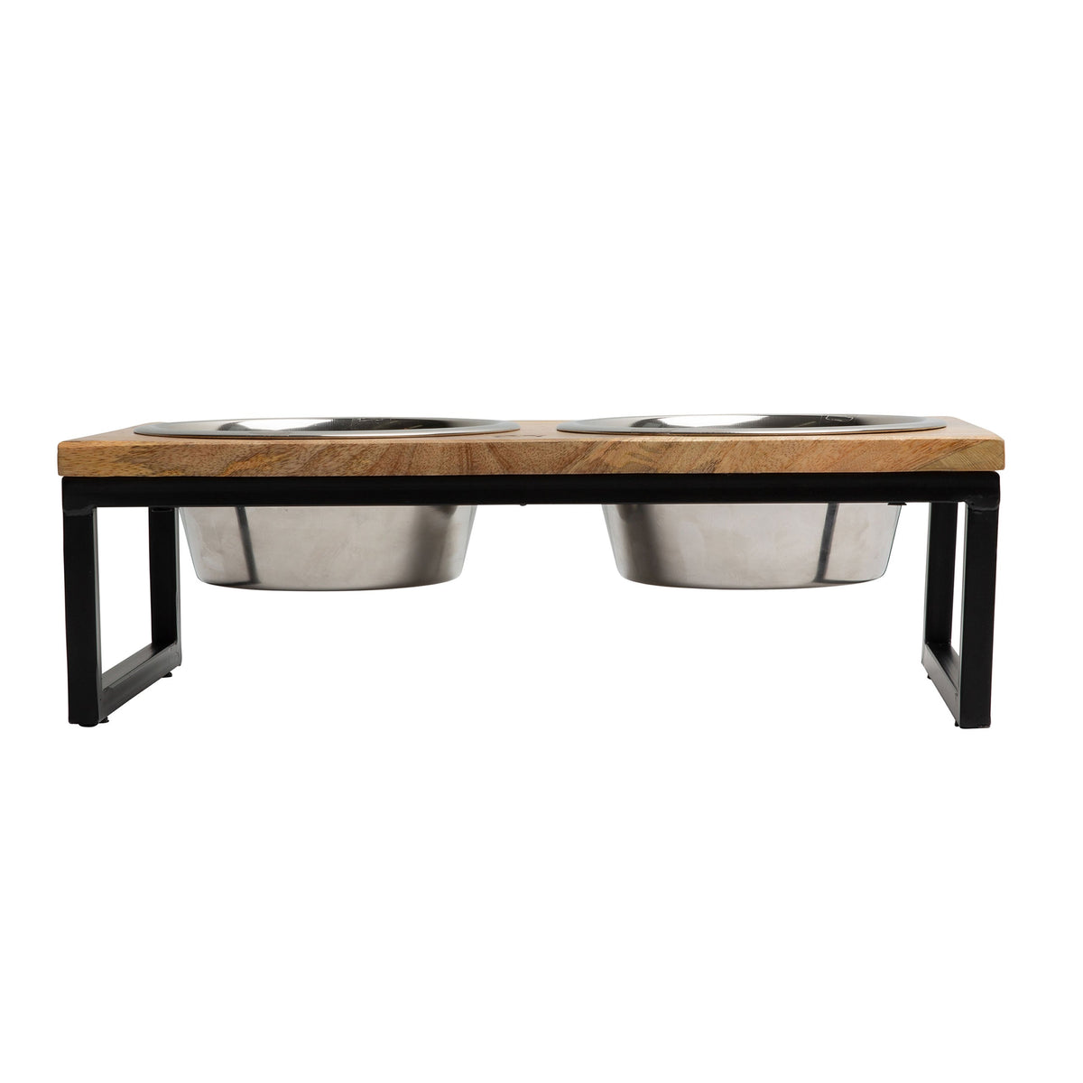 Wood & Metal Elevated Feeder - [[Product type]] | Buffy's