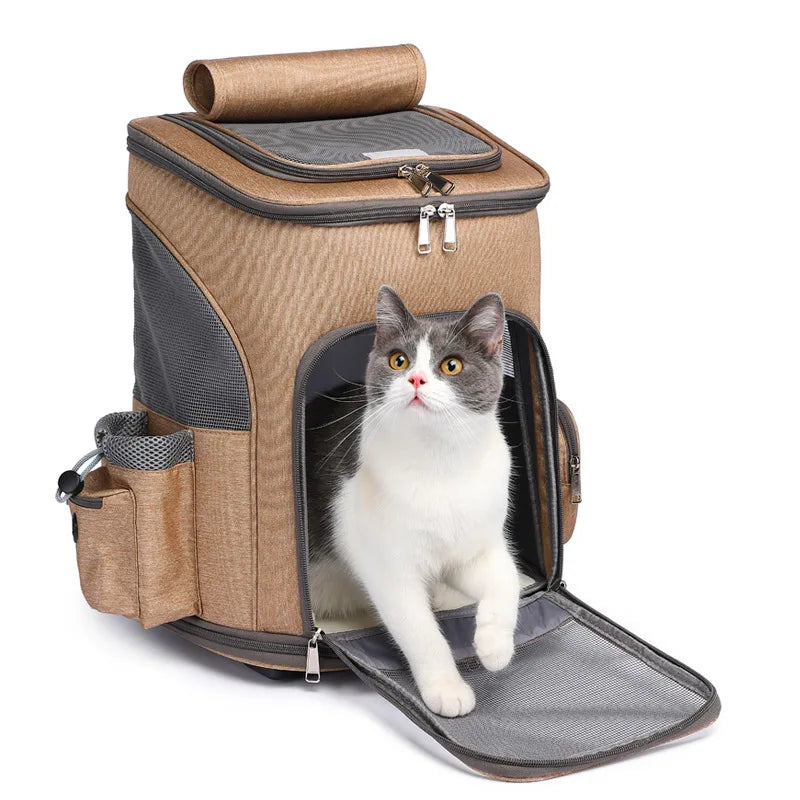Large Capacity Portable Pet Backpack Adjustable Lightweight Breathable - [[Product type]] | Buffy's