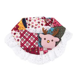 Print Triangle Bib Pet Cat Bandana Collar