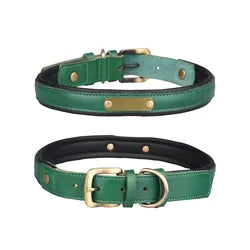 Adjustable Leather Cowhide Leather Dogs Collar