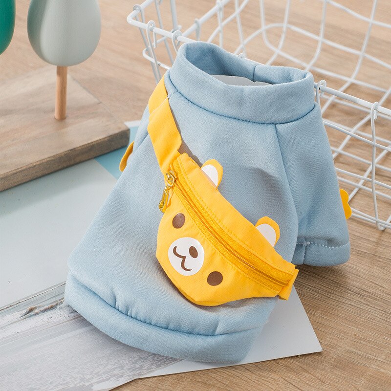 Dog Cartoon Cute Jumper Two-legged Cat Pet Clothes Coat