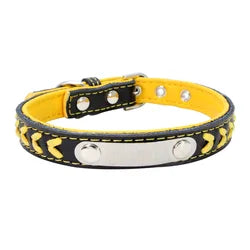 Leather Braided Dog Collar Neck Strap