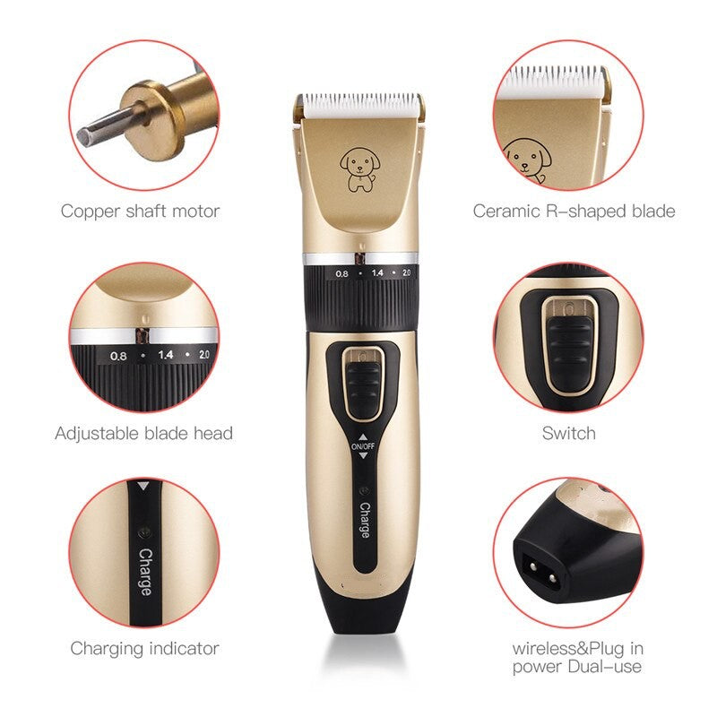 Professional Pet Dog Hair Trimmer Animal Grooming Clippers Cat Cutter - [[Product type]] | Buffy's