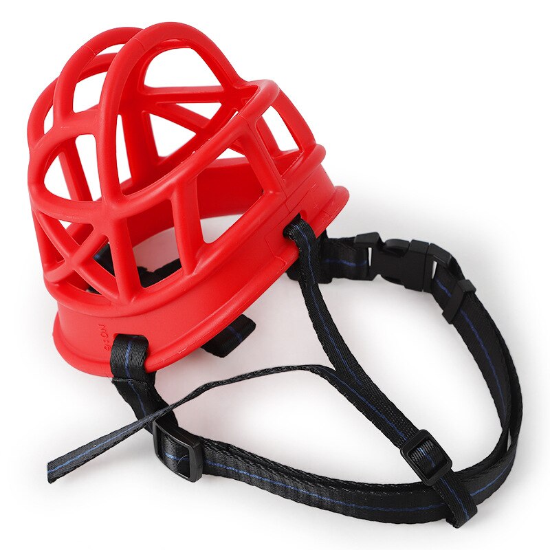 Soft Rubber Muzzle For Dogs Adjustable Puppy Mouth Cover