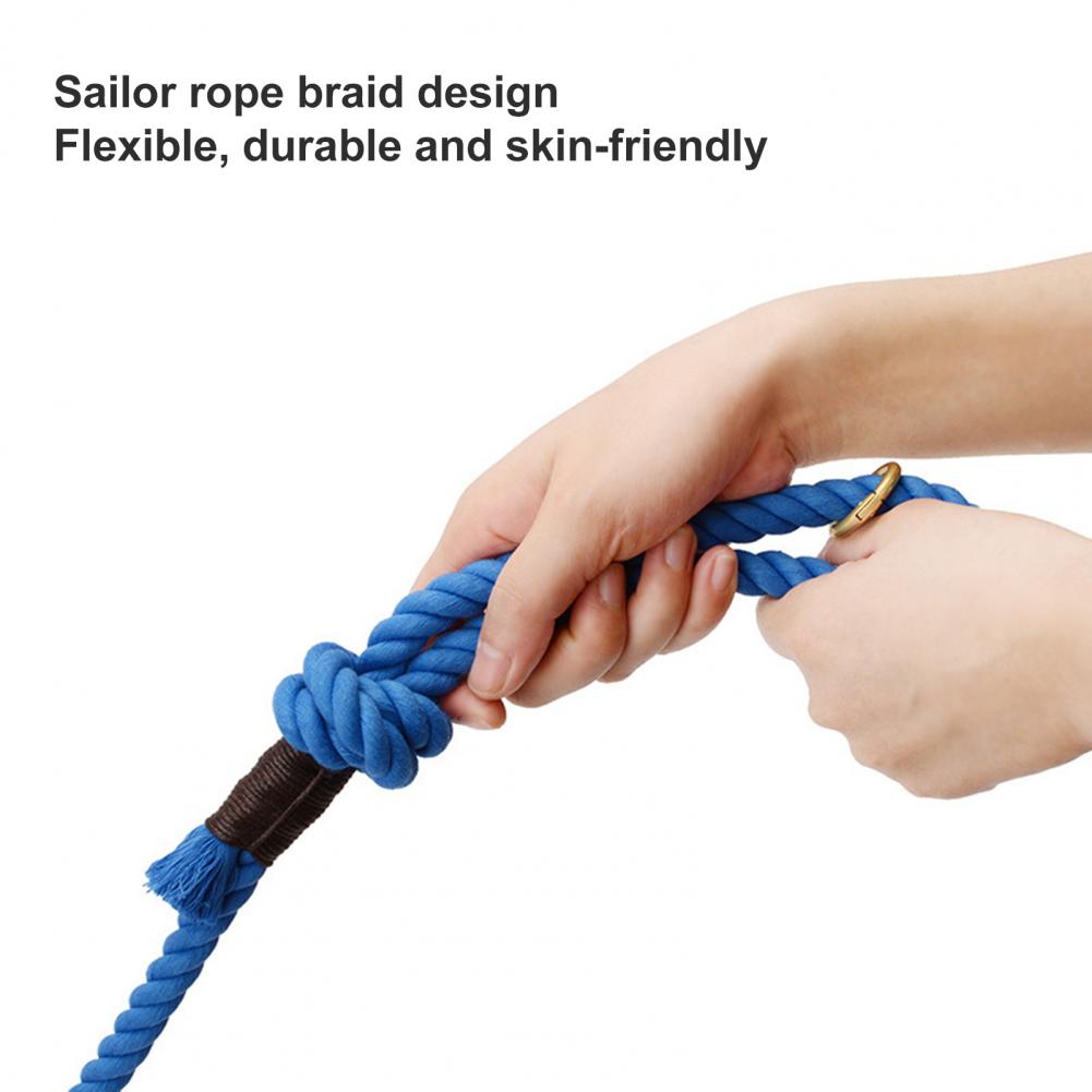 Dog Leash Solid Color Braided Pet Dog Traction Rope