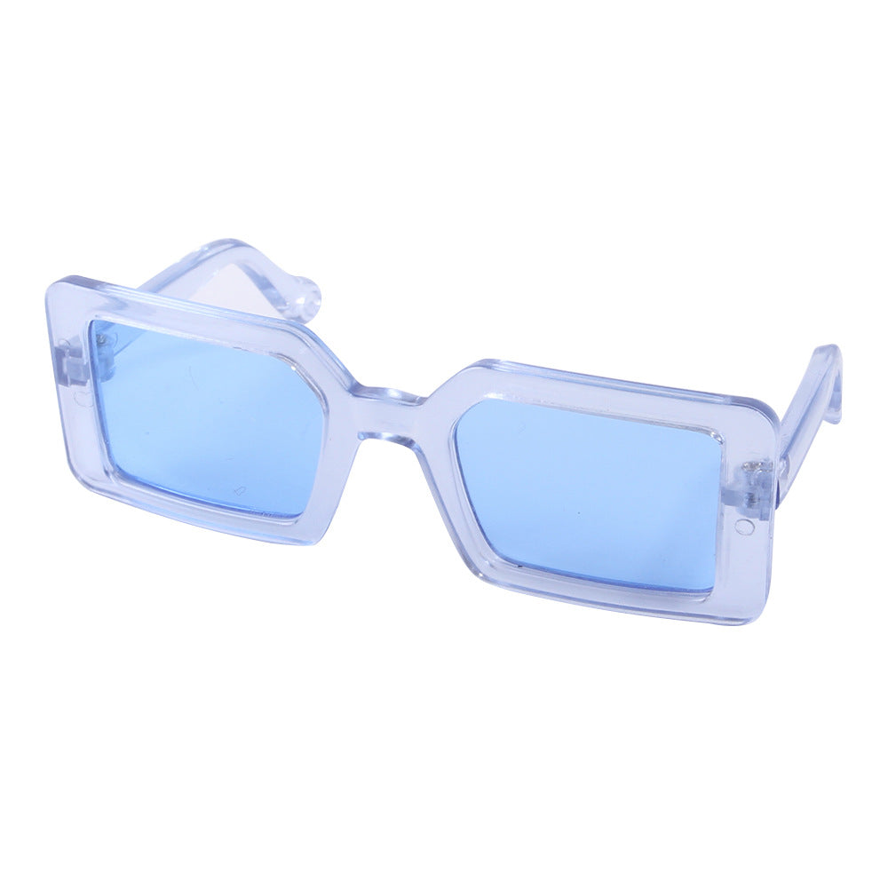Plastic Transparent Sunglasses Cat Square Glasses