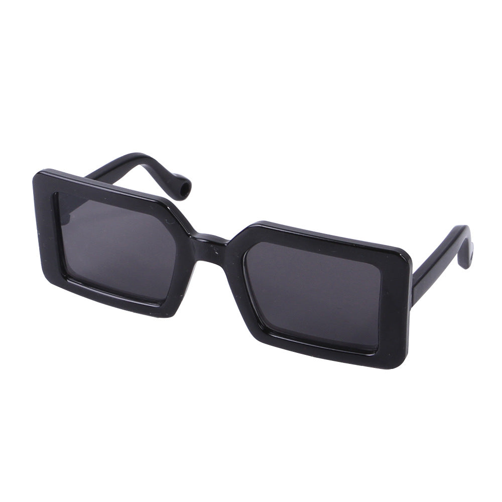 Plastic Transparent Sunglasses Cat Square Glasses