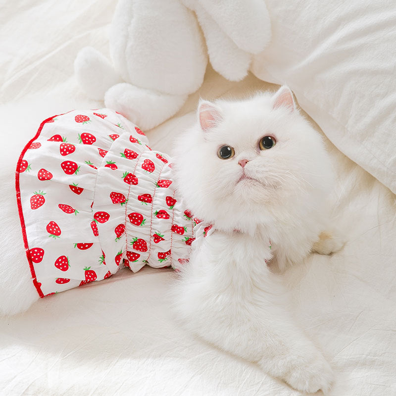 Strawberry For Dogs Dress Suspenders Pet Dog Clothes