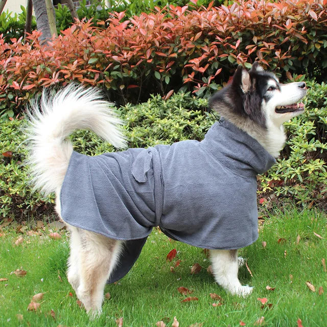 Pet Dog Bathrobe Microfiber Dog Bath Blanket