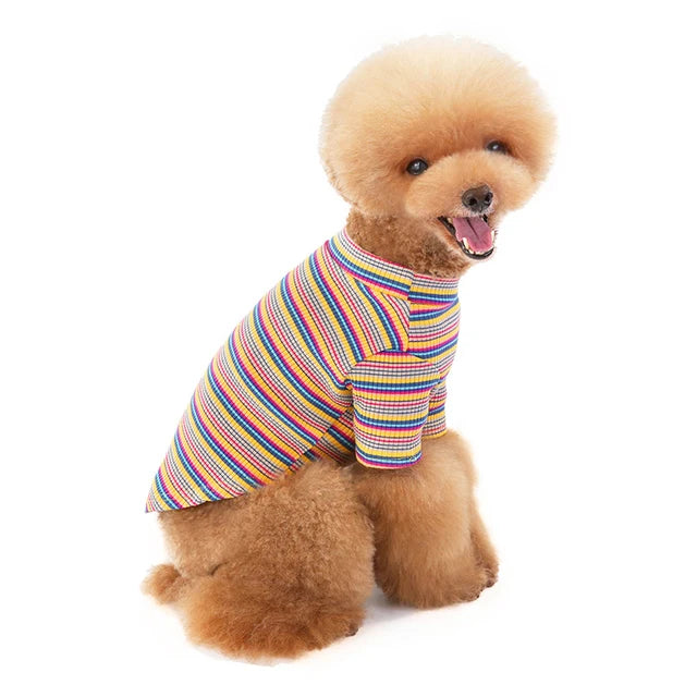 Pet Dog Clothes Striped Dog Jumpsuit Pajamas