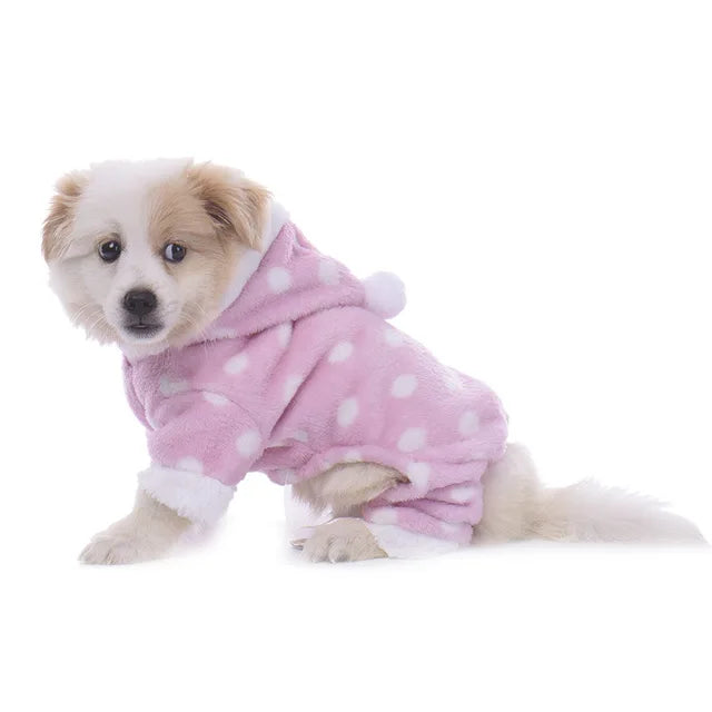Cross-Border Pet Dog Clothing Plush Home Clothes Pajamas